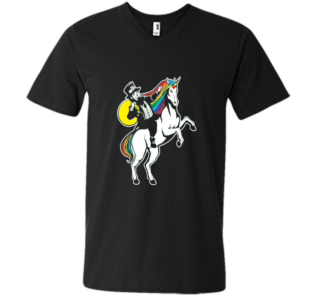St Patrick's Day Lepricorn Leprechaun Riding Unicorn T-Shirt