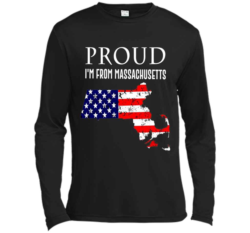 Proud of Massachusetts-US flag Independence day Tshirt