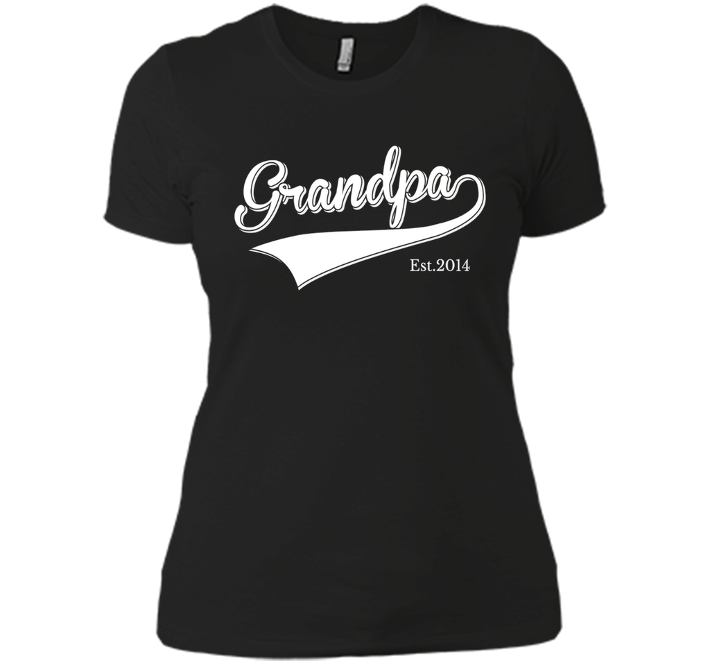Men's Grandpa Est 2014 Father's Day T-Shirt New Grandpa dad Shirts