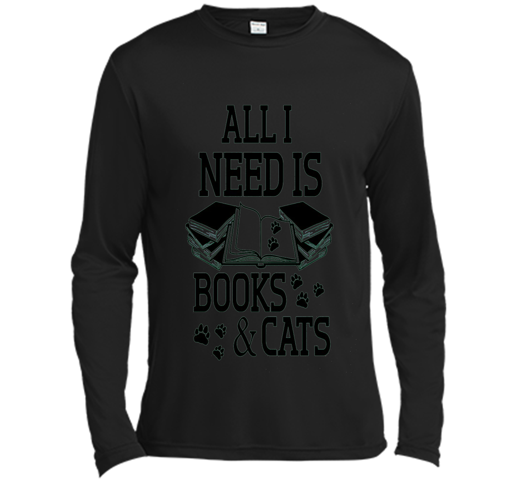 I Need Is Books And Cat T-Shirt, Funny Cat Day Gift For Nerd