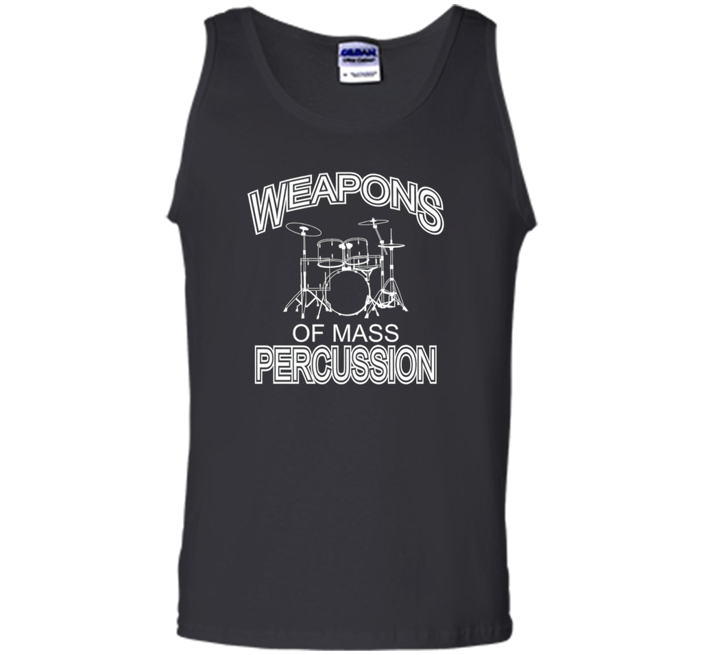 Weapons Of Mass Percussion Drummer TShirt Drums Funny