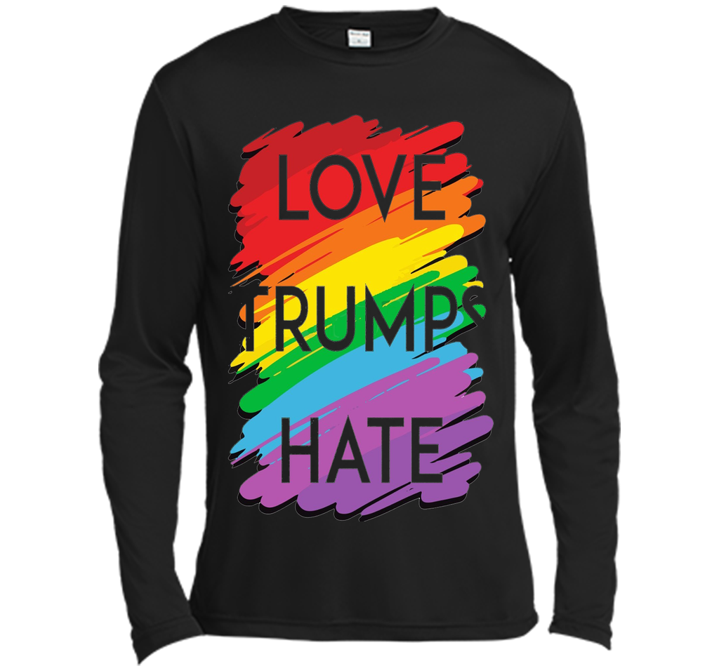 Love Trumps Hate T Shirt Rainbow