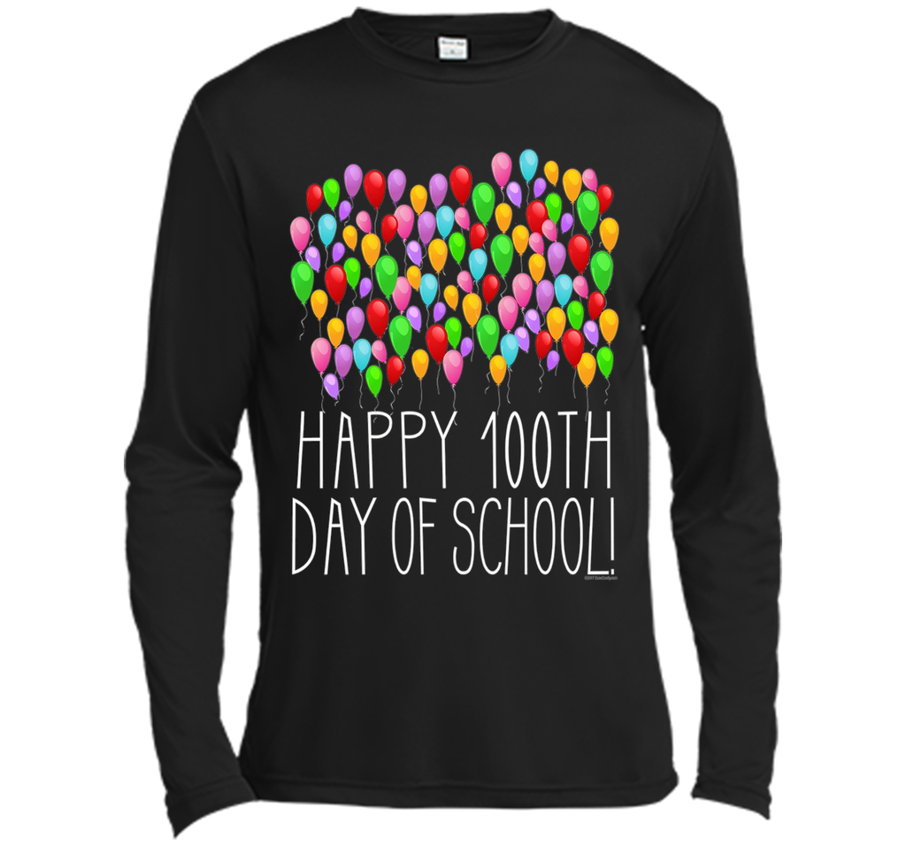 Count them 100 Balloons 100th Day of School Teacher T-Shirt