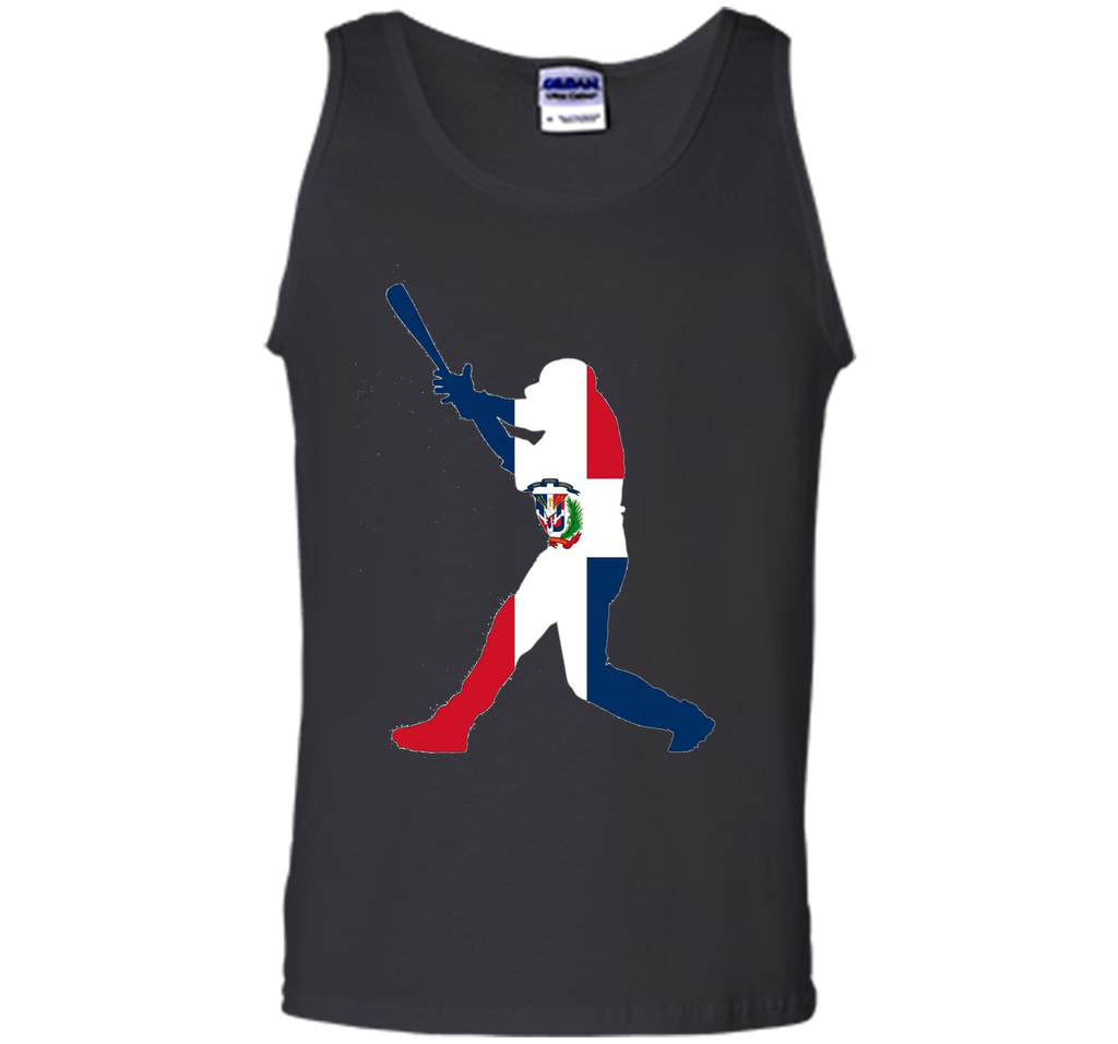 Dominican Republic Baseball Flag Shirt