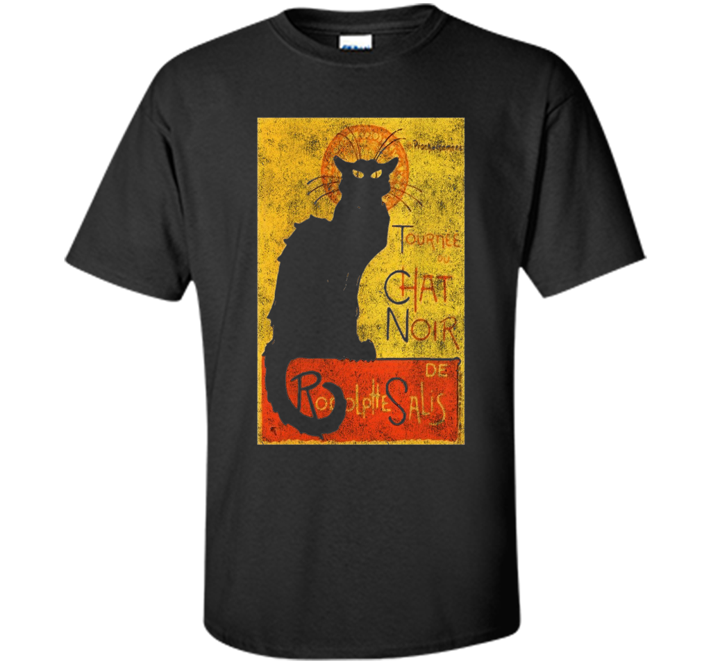 Vintage Tournee du Chat Noir Black Cat Halloween T-Shirt