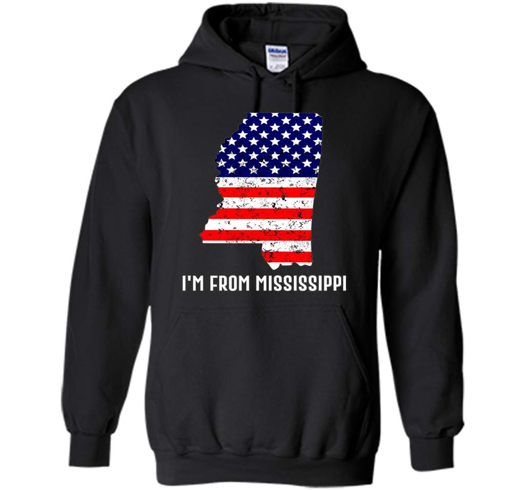 Proud of Mississippi-US flag Independence day Tee