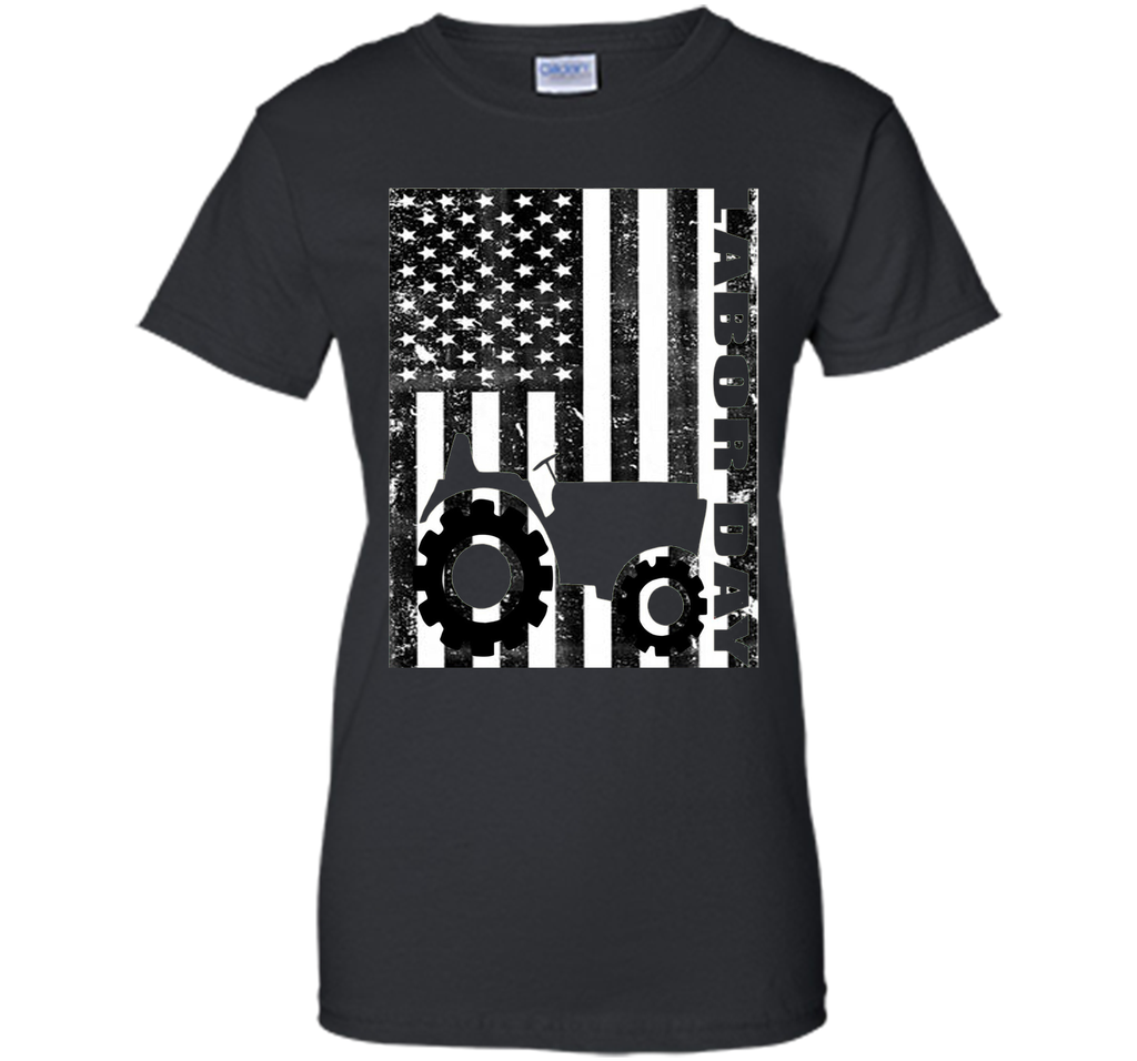 labor day T-shirt, labor day flag american black tshir
