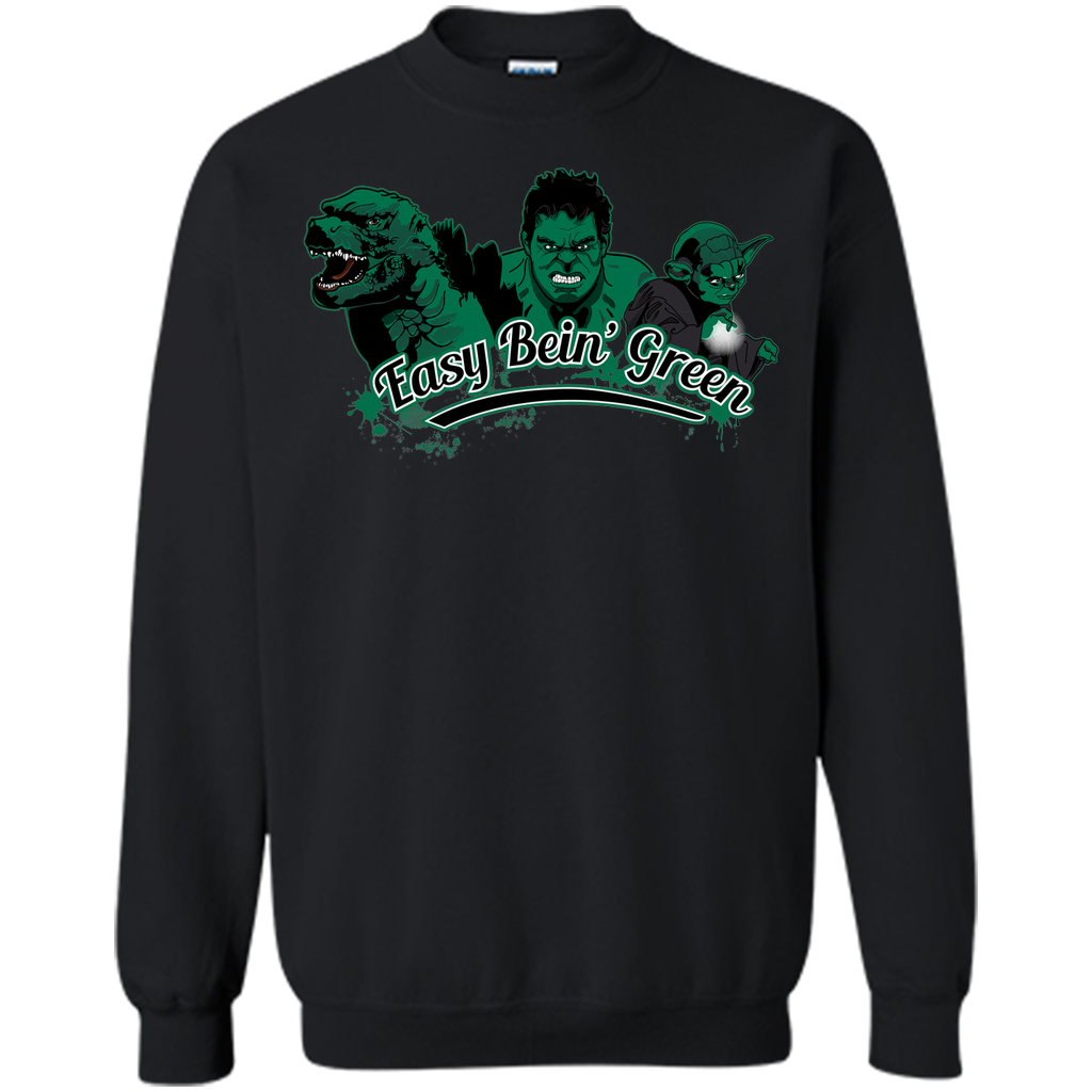 Easy Bein' Green-Cartoon graphic T-Shirt