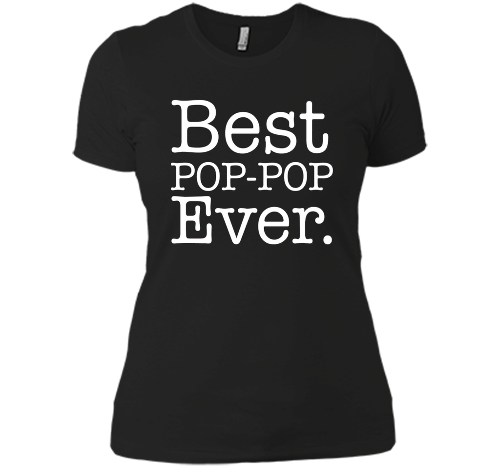 Men's Best POP POP Ever Shirt Funny Grandpa Shirts for Fathers Day