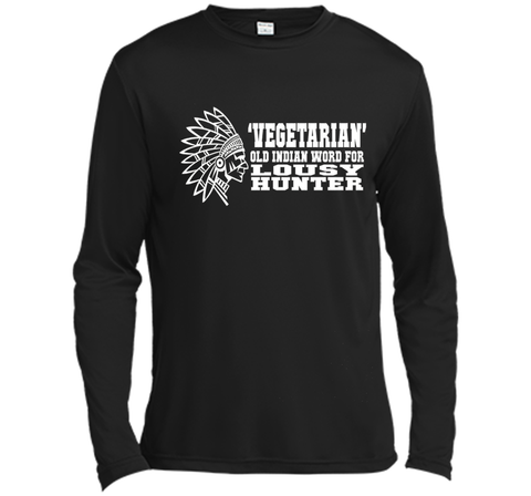 'Vegetarian' Old Indian Word For Lousy Hunter Funny T-Shirt
