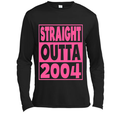 13th Birthday Gift T-Shirt Straight Outta 2004 Pink