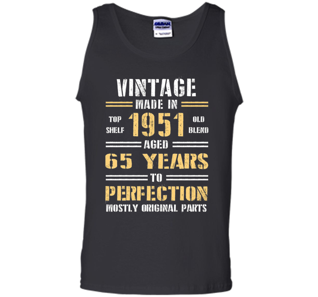 Funny Tshirt for Guy - Vintage Made In 1951 Birthday Tshirt