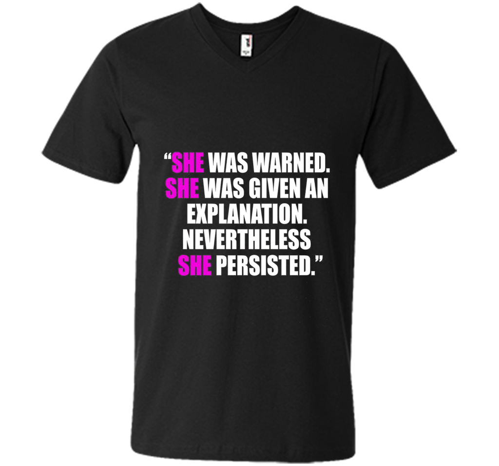 She Was Warned, Given Explanation, She Persisted Shirt Women