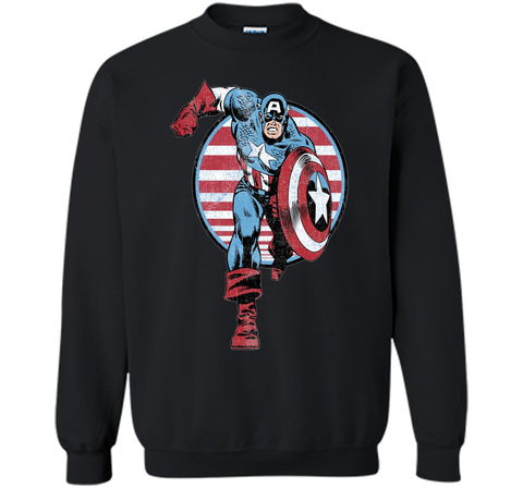 Captain America Charge Graphic T-Shirt