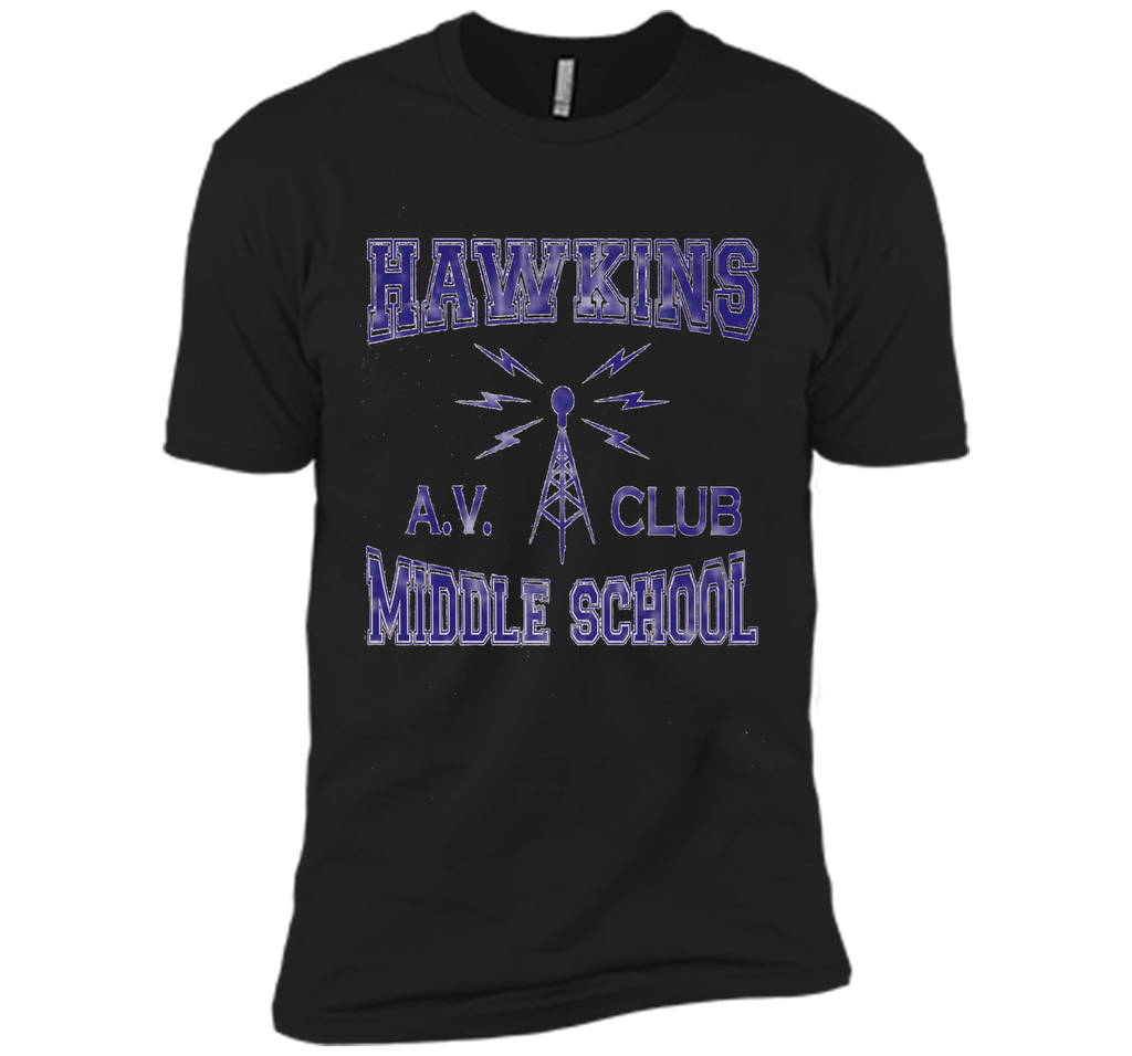 Hawkins Middle School AV Club Distressed T-Shirt