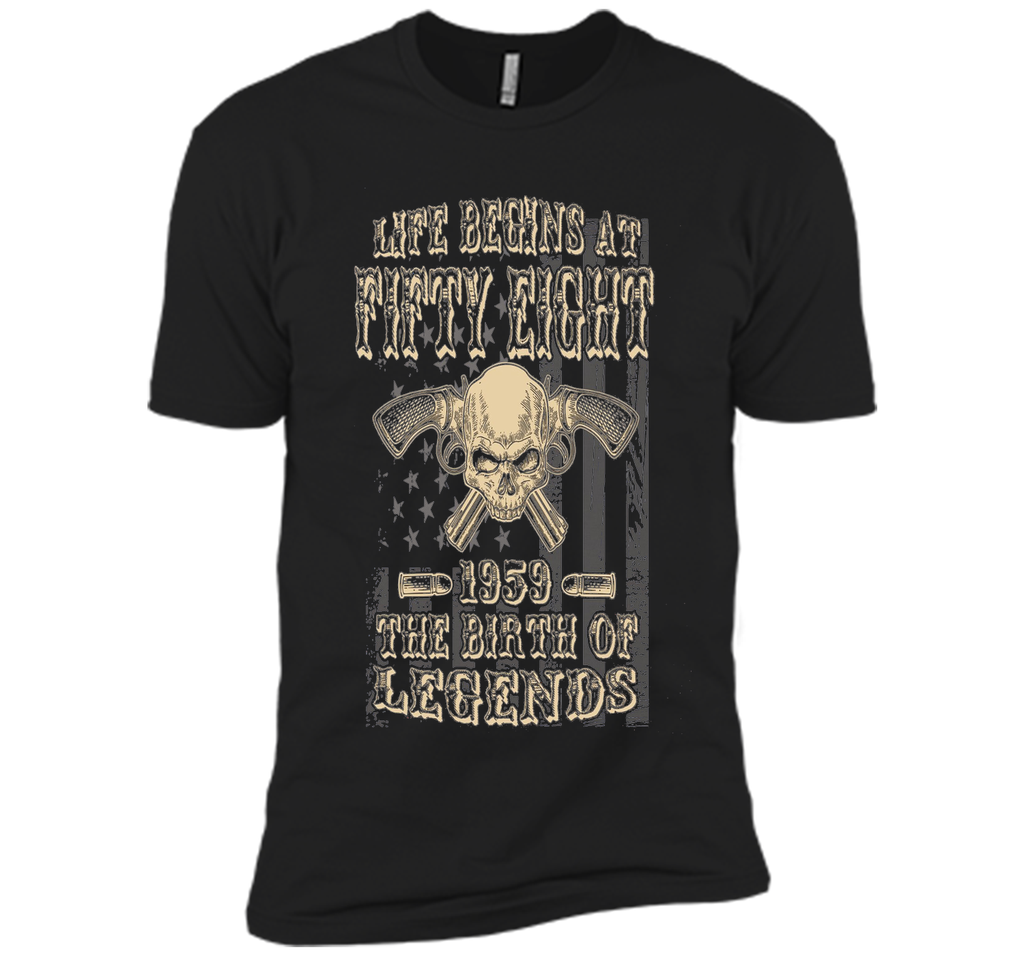 Life Begins At Fifty Eight 1959 The Birth Of Legends t-shirt