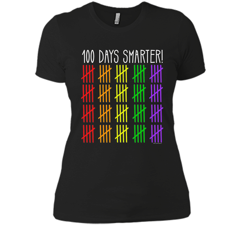 100 Days Smarter Counting Hash Marks Days of School T-Shirt