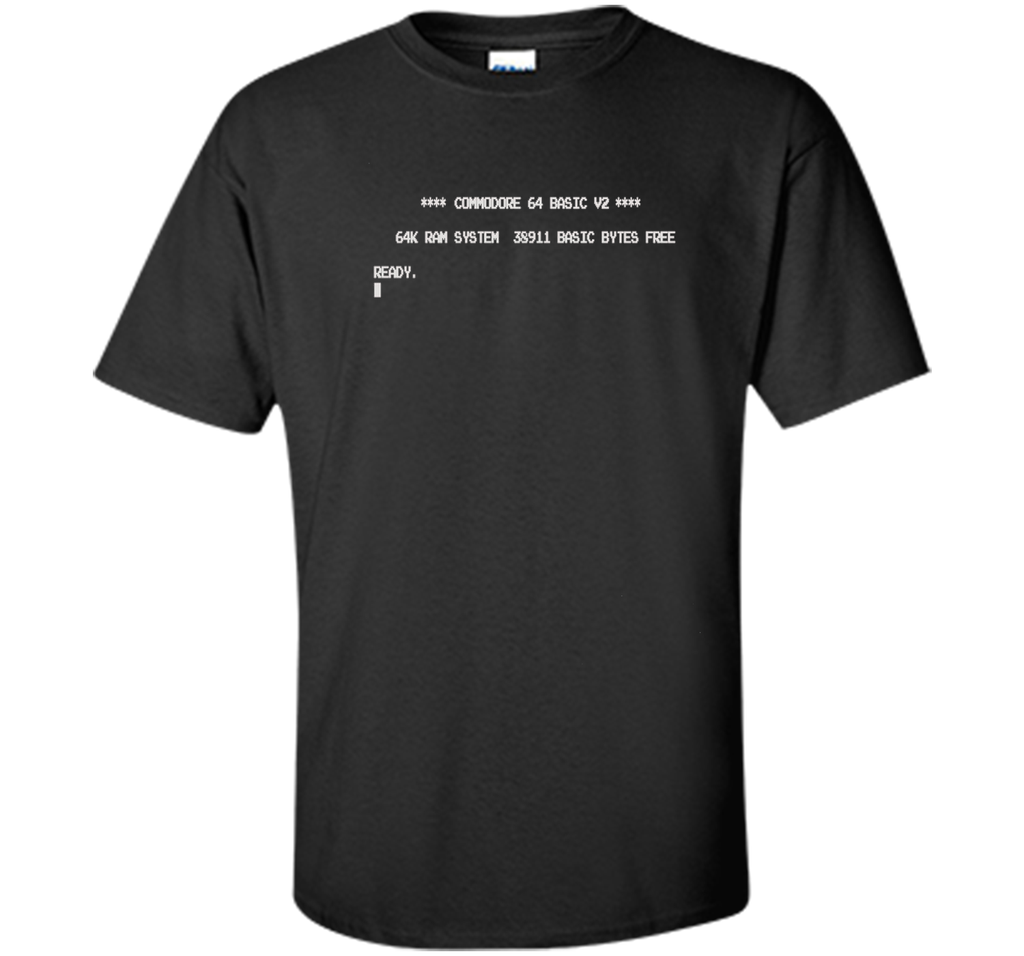 Retro C=64 Boot Screen Graphic Tee Shirt Vintage T-Shirt