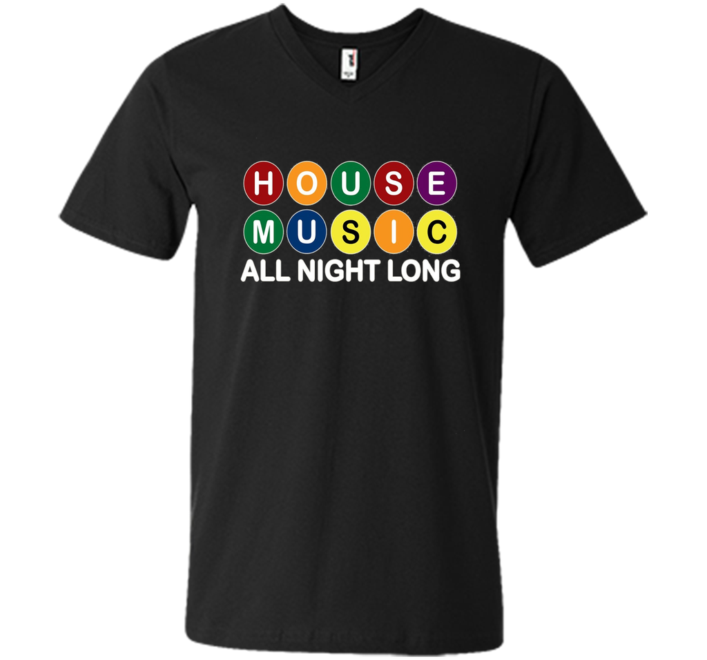 House Music All Night Long Music EDM DJ Tshirt