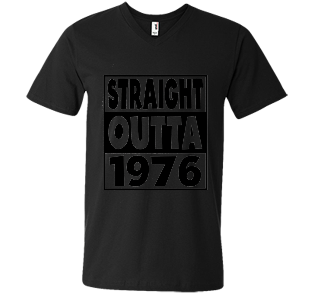41st Birthday Gift T-Shirt Straight Outta 1976 White