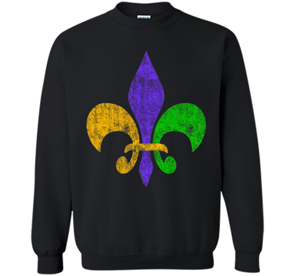 Men's Vintage Fleur-de-Lis Mardis Gras T-Shirt