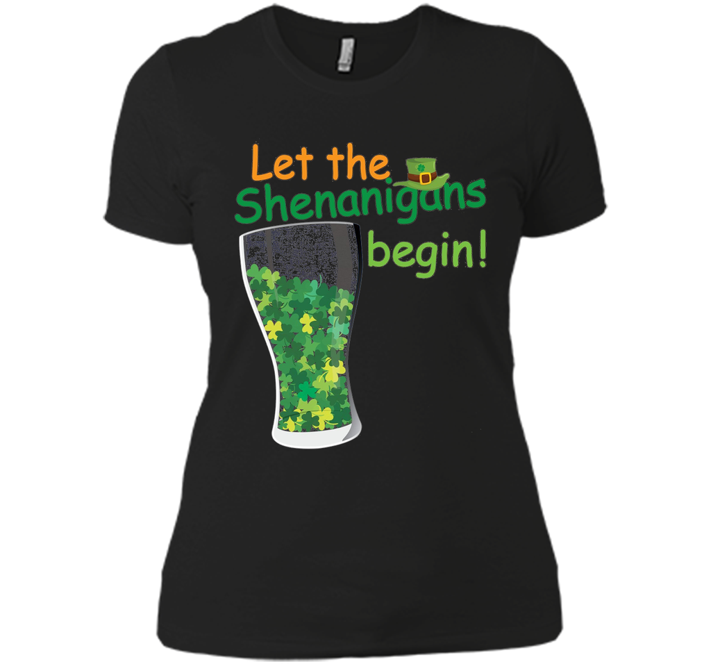 Let The Shenanigans Begin St Patricks Day T-Shirt Shamrocks