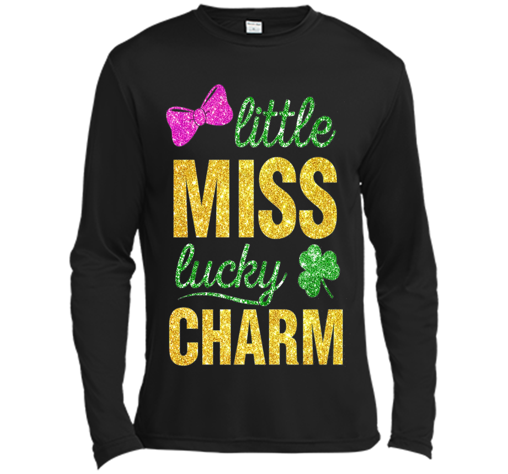 Little miss lucky charm st.patrick's day shirts for girls