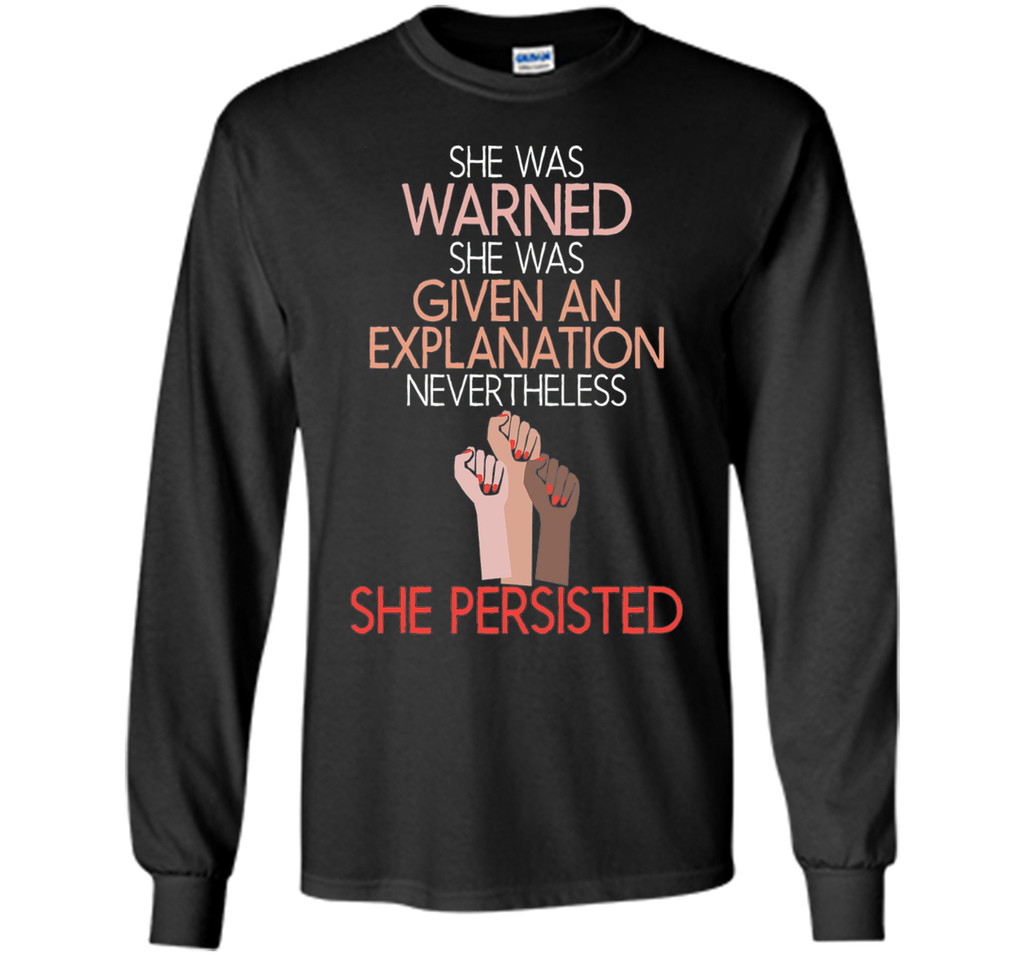 She Was Warned Nevertheless She Persisted Women Hot T-shirt