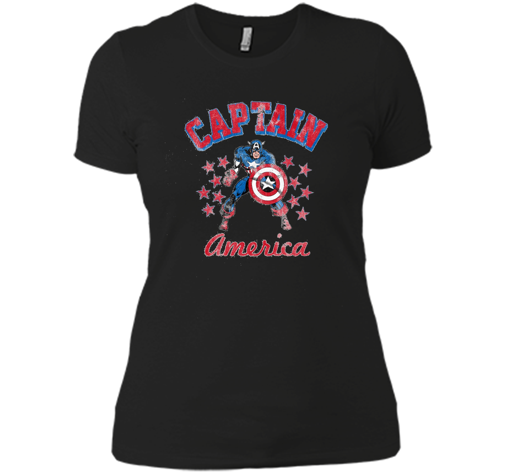 Classic Captain America Stars Graphic T-Shirt
