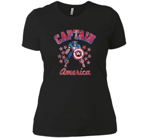 Classic Captain America Stars Graphic T-Shirt