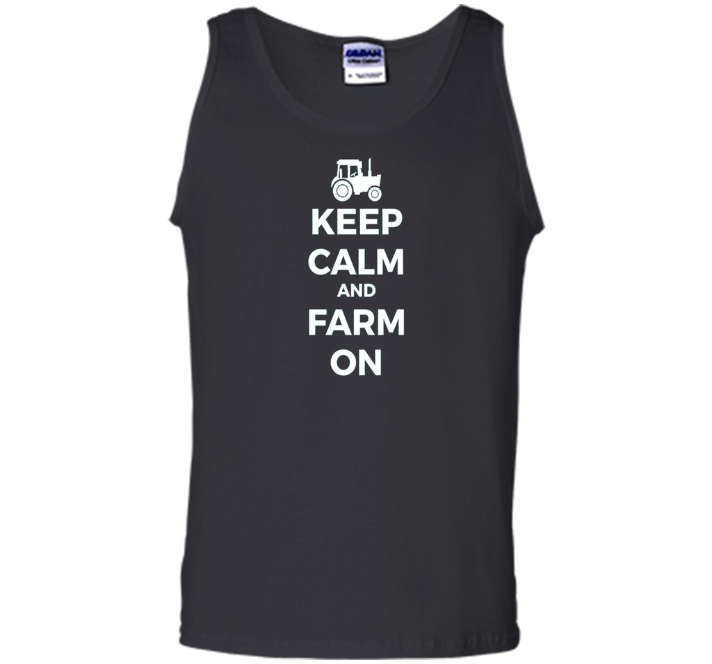 Farming Simulator - keep calm and farm on T-shirt (white)