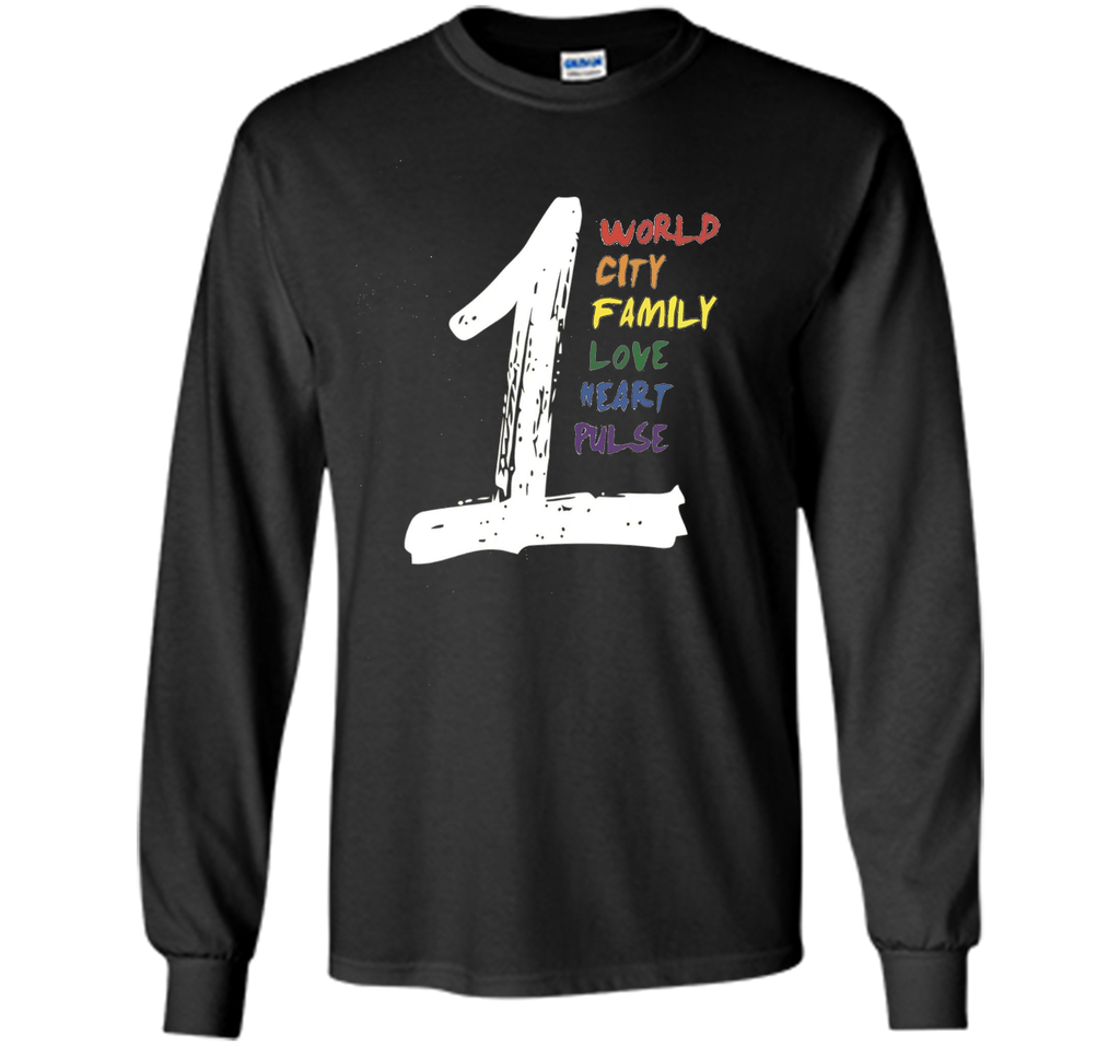 One pulse T-shirt - World City Family Love Heart Pulse