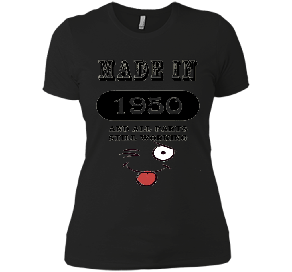 66th Birthday Gift Made in 1950 Funny Ladies Gentlemans T-Sh