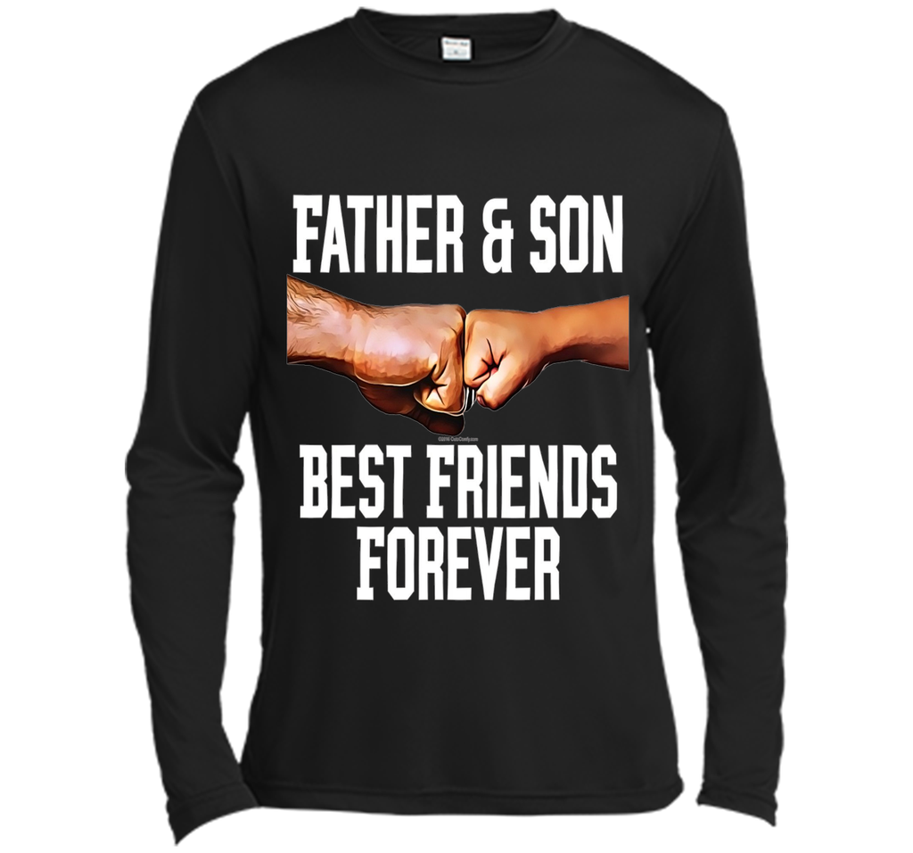 Father and Son Fist Bump Best Friends Father's Day T-Shirt