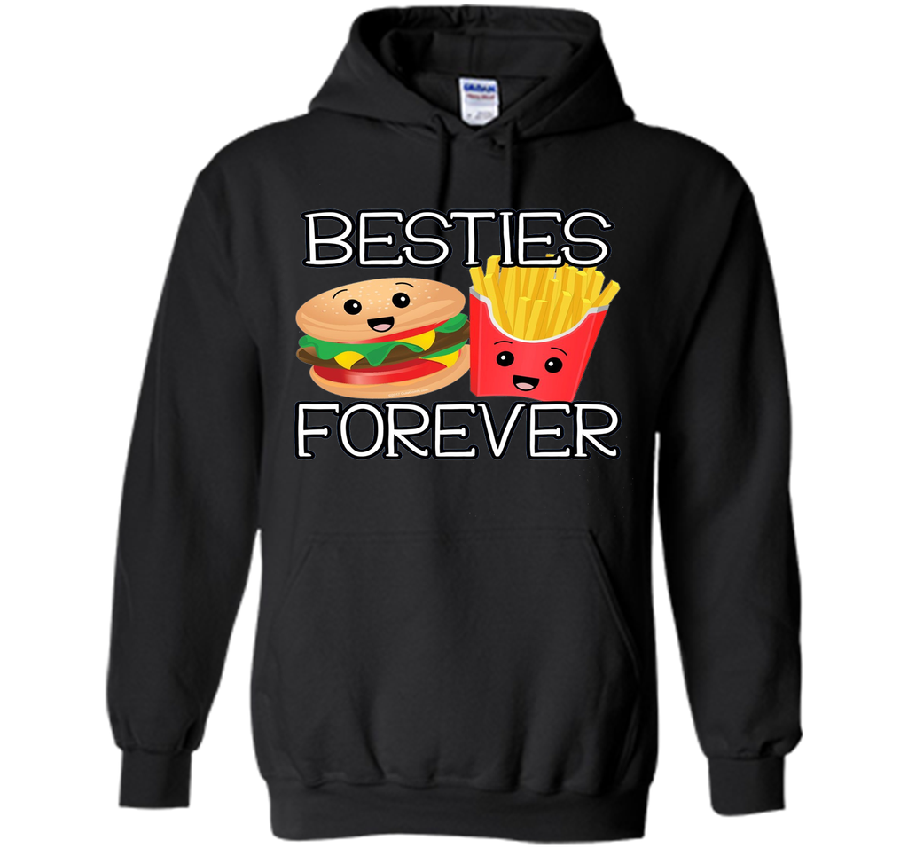 Besties Forever Hamburger French Fries Best Friends T-Shirt