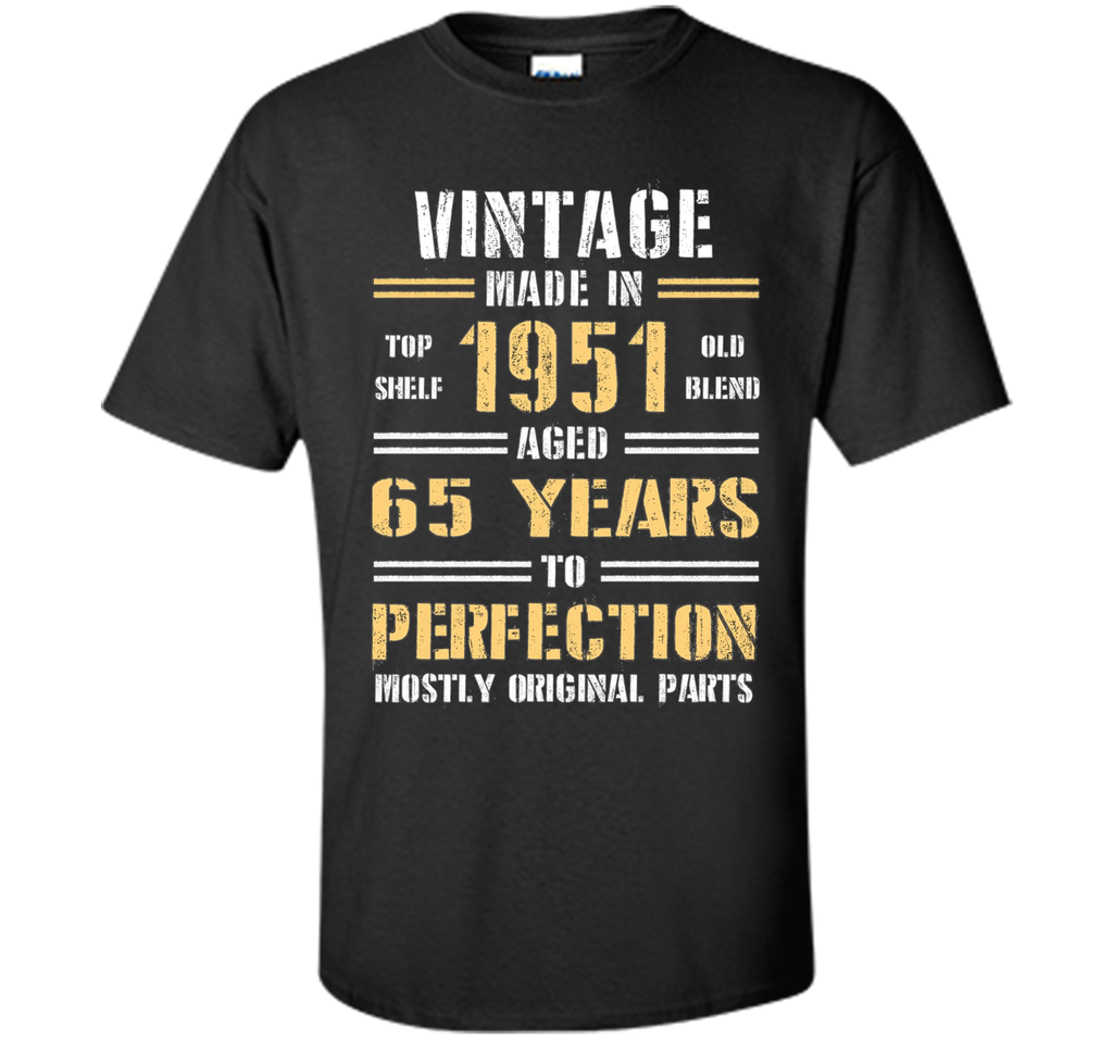 Funny Tshirt for Guy - Vintage Made In 1951 Birthday Tshirt