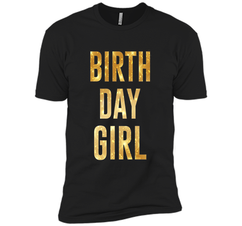 Birthday Girl T-Shirt Gold Glitter Inspired Birthday Shirt