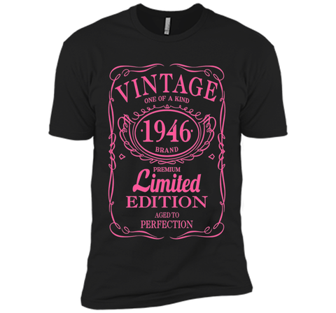 70th Birthday Gift Vintage 1946 Limited Edition T-Shirt Pink