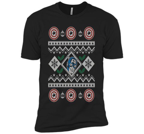 Captain America Christmas Sweater Graphic T-Shirt