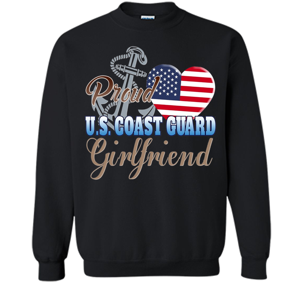 Proud U.S. Coast Guard Girlfriend Patriotic Heart T Shirt t-shirt