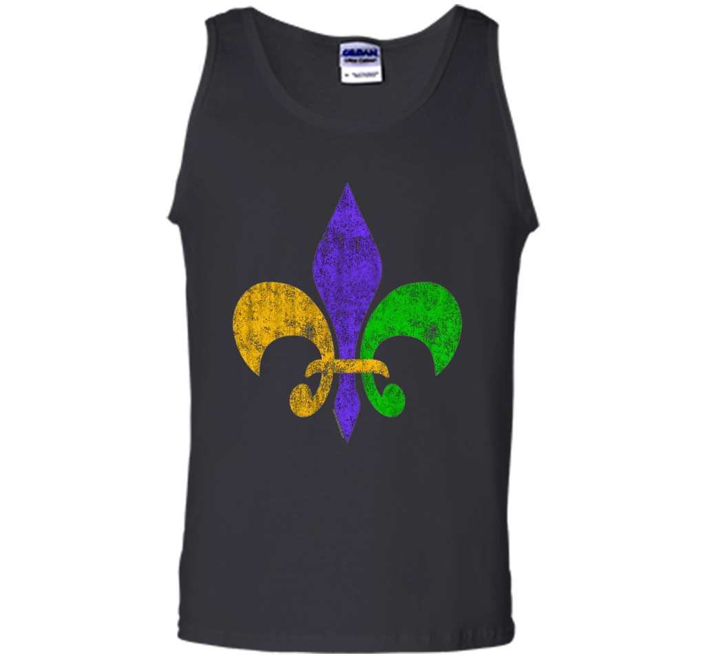 Men's Vintage Fleur-de-Lis Mardis Gras T-Shirt