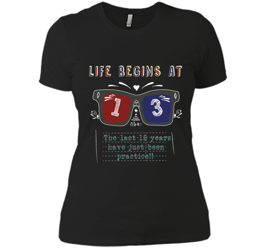 Life Begins At 13 Years Old 13th Birthday Cool Gift T-Shirt