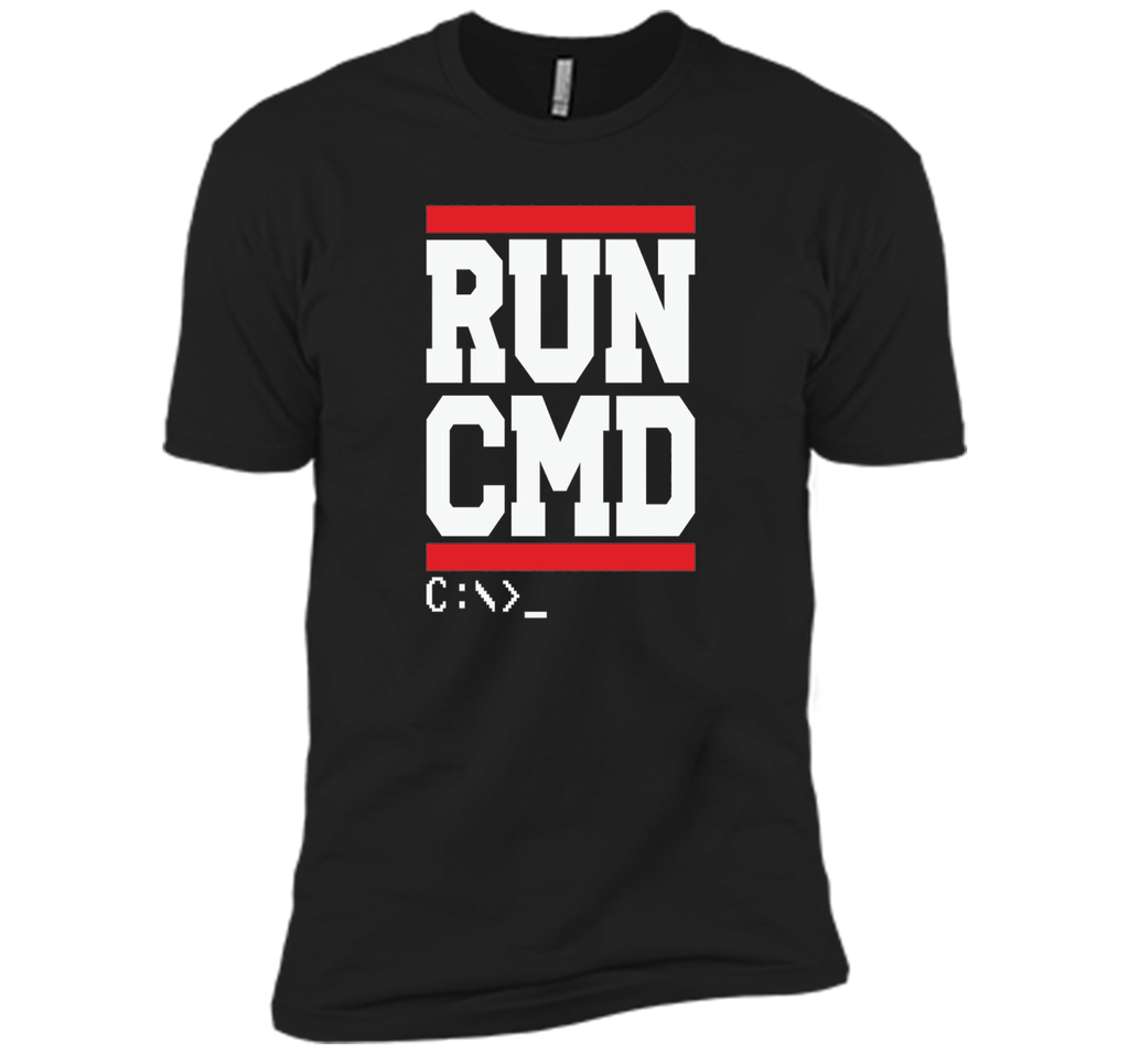 Funny Software Programmer Coder shirt - RUN CMD