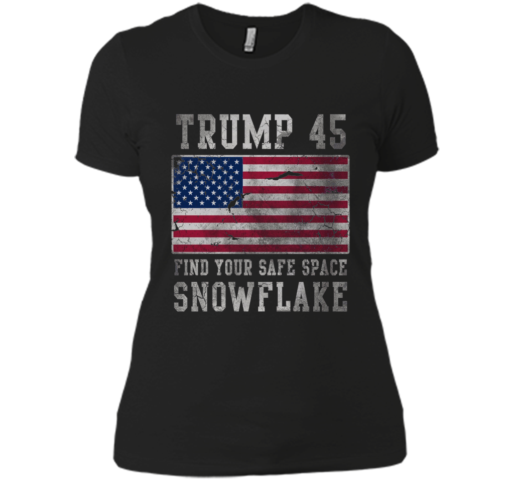 Trump 45 Find Your Safe Space Snowflake Shirt