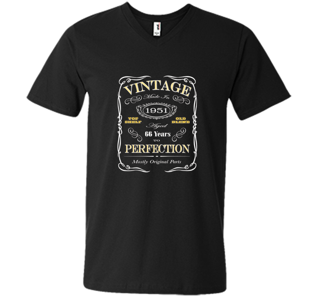 66th Birthday Gift T-Shirt - Born In 1951 Vintage Style