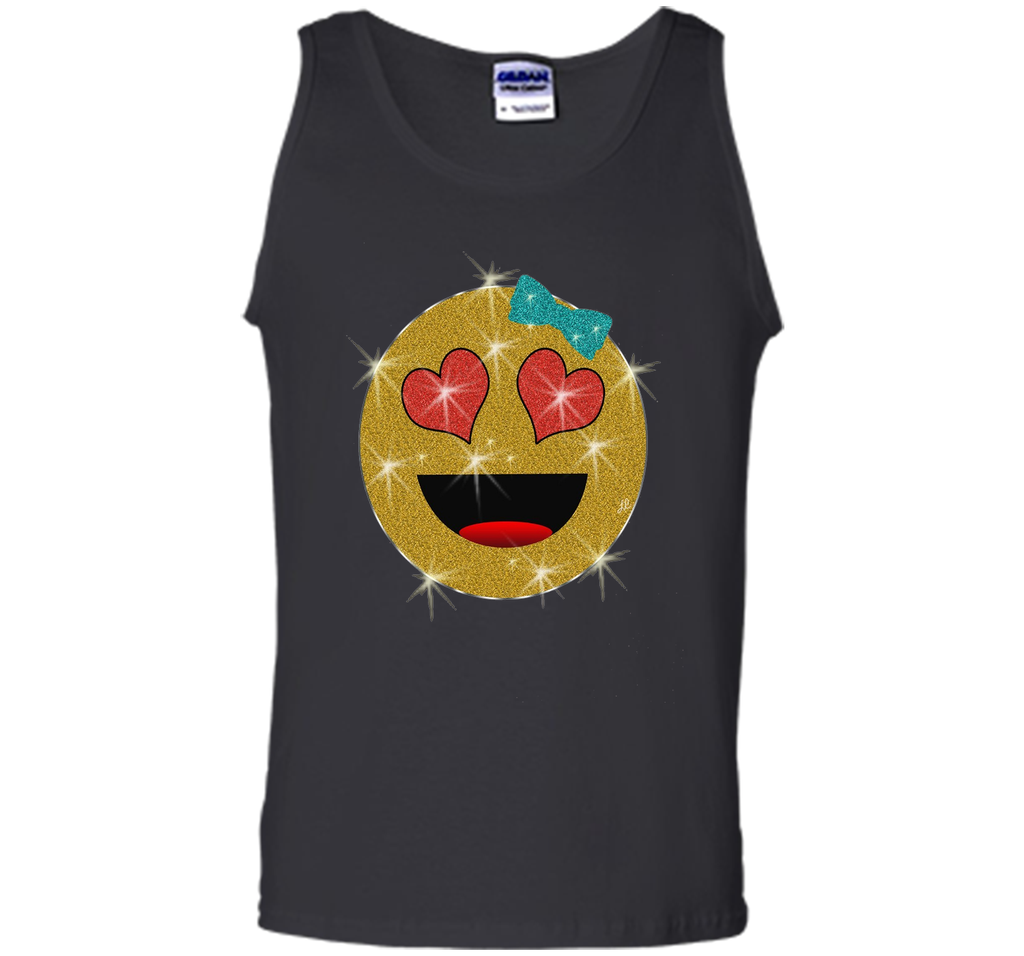 Valentine's Day Emoji Face T-Shirt for Kids and Women