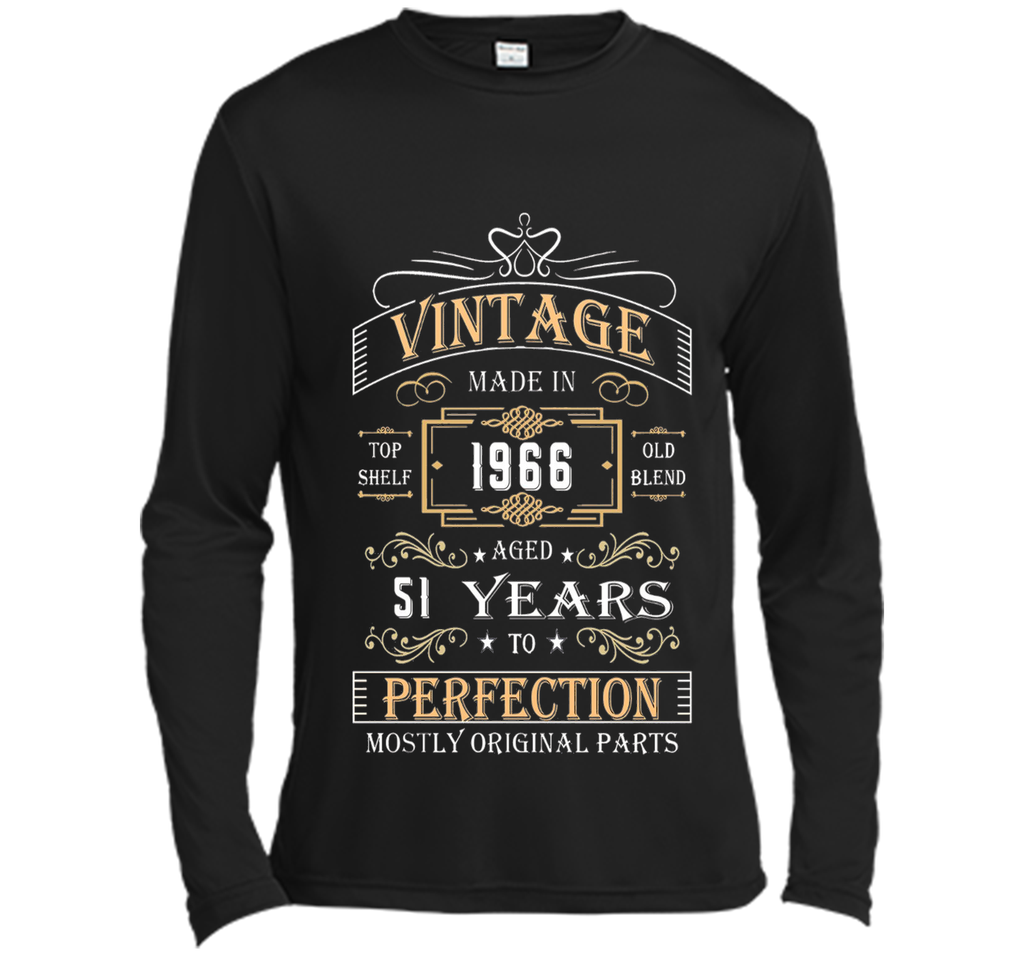 Vintage Age 51 Years 1966 Perfect 51st Birthday Gift T-Shirt