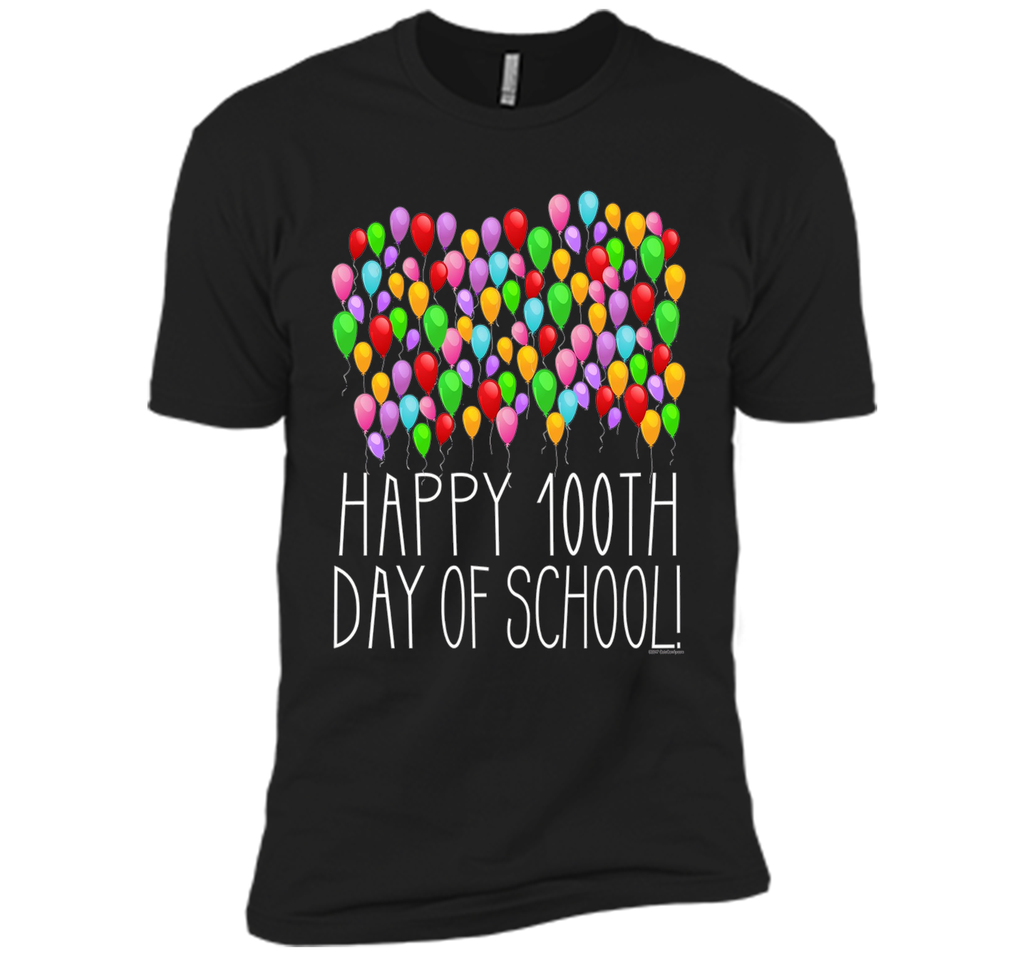 Count them 100 Balloons 100th Day of School Teacher T-Shirt