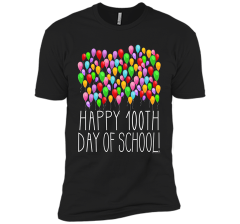 Count them 100 Balloons 100th Day of School Teacher T-Shirt