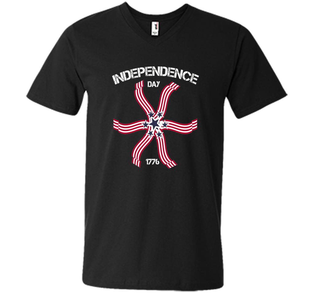 Independence Day American Flag Pinwheel T shirt